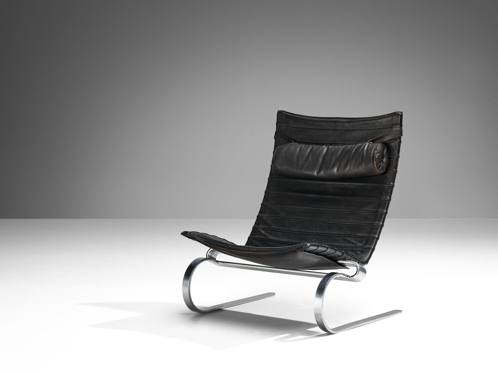 Poul Kjaerholm for E. Kold Christensen PK20 Lounge Chair in Leather