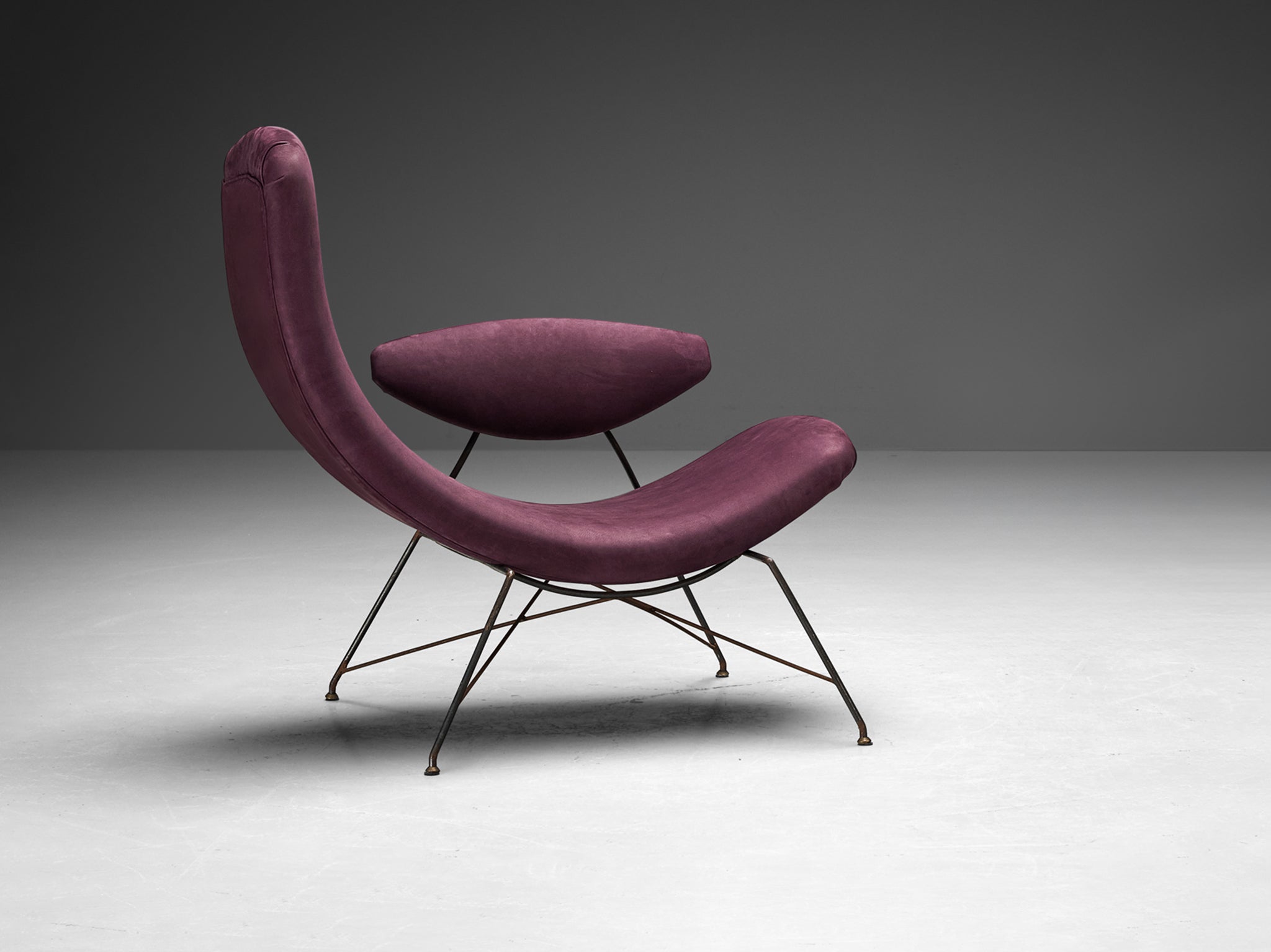 Martin Eisler & Carlo Hauner Early Edition 'Reversible' Chair in Leather