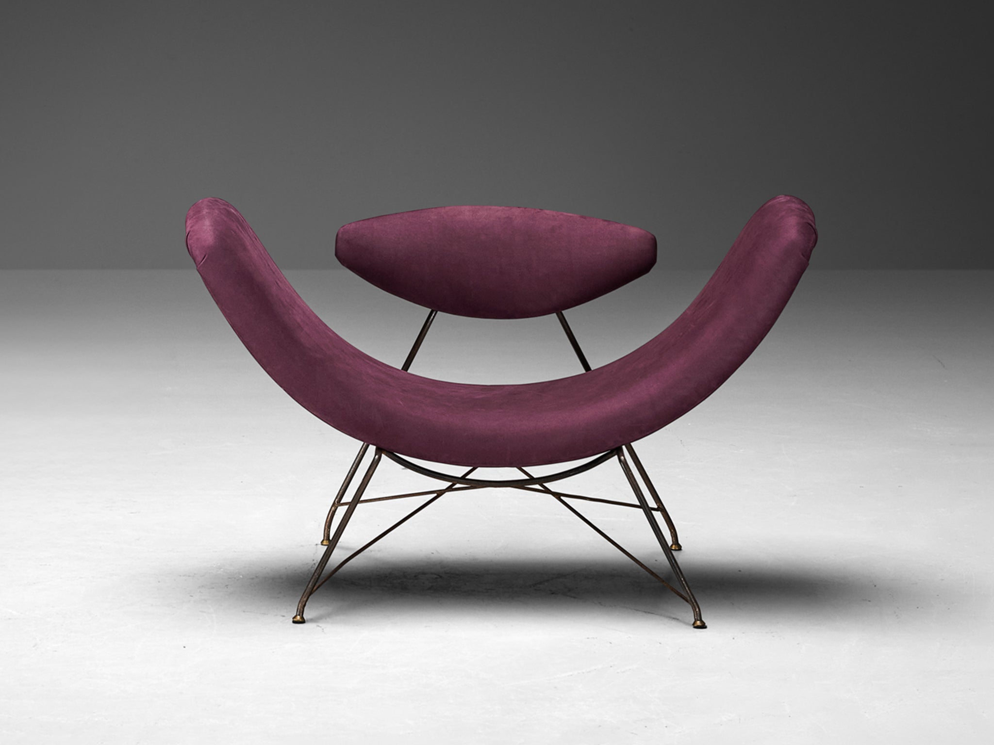 Martin Eisler & Carlo Hauner Early Edition 'Reversible' Chair in Leather