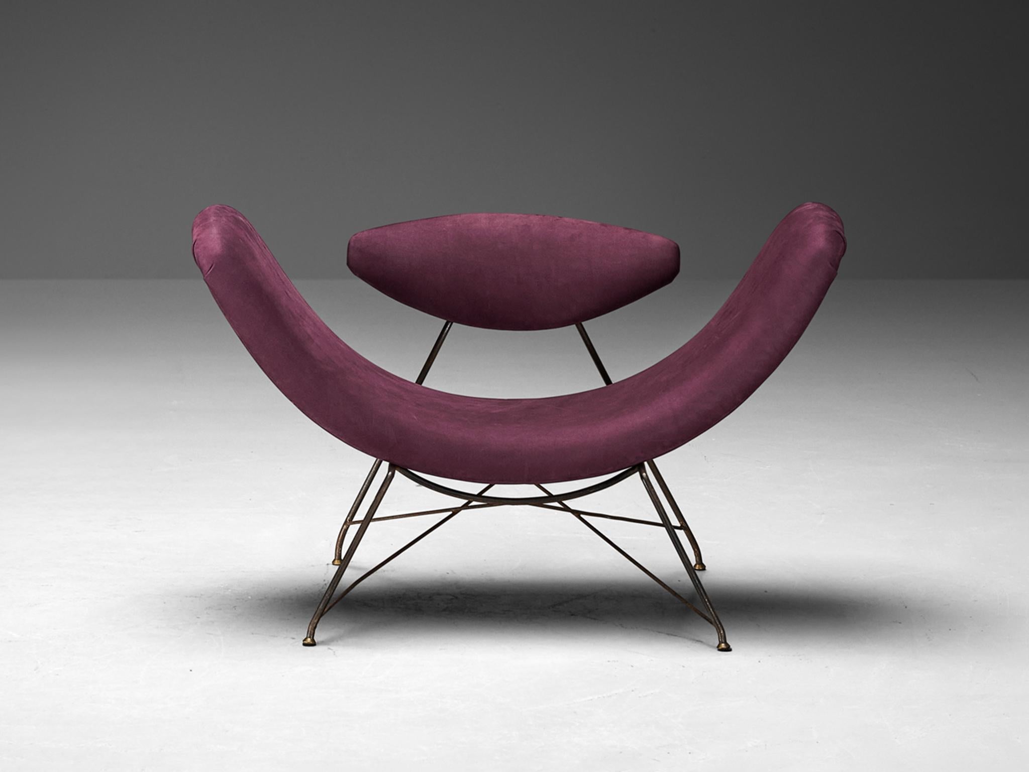 Martin Eisler & Carlo Hauner Early Edition 'Reversible' Chair in Leather