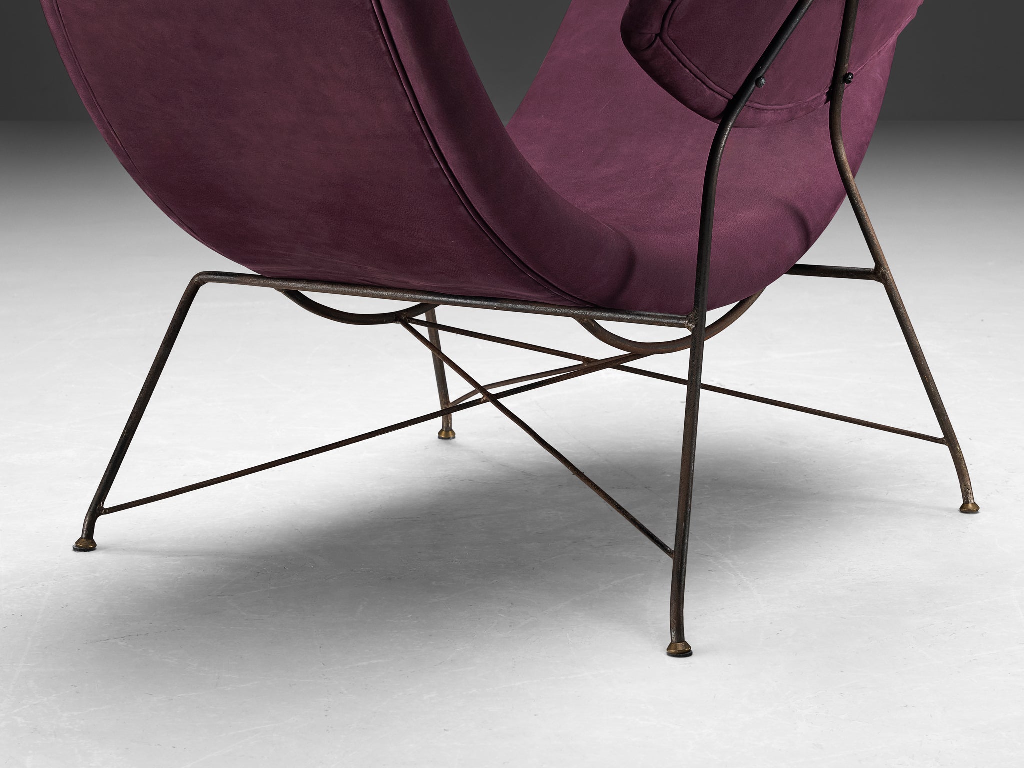 Martin Eisler & Carlo Hauner Early Edition 'Reversible' Chair in Leather