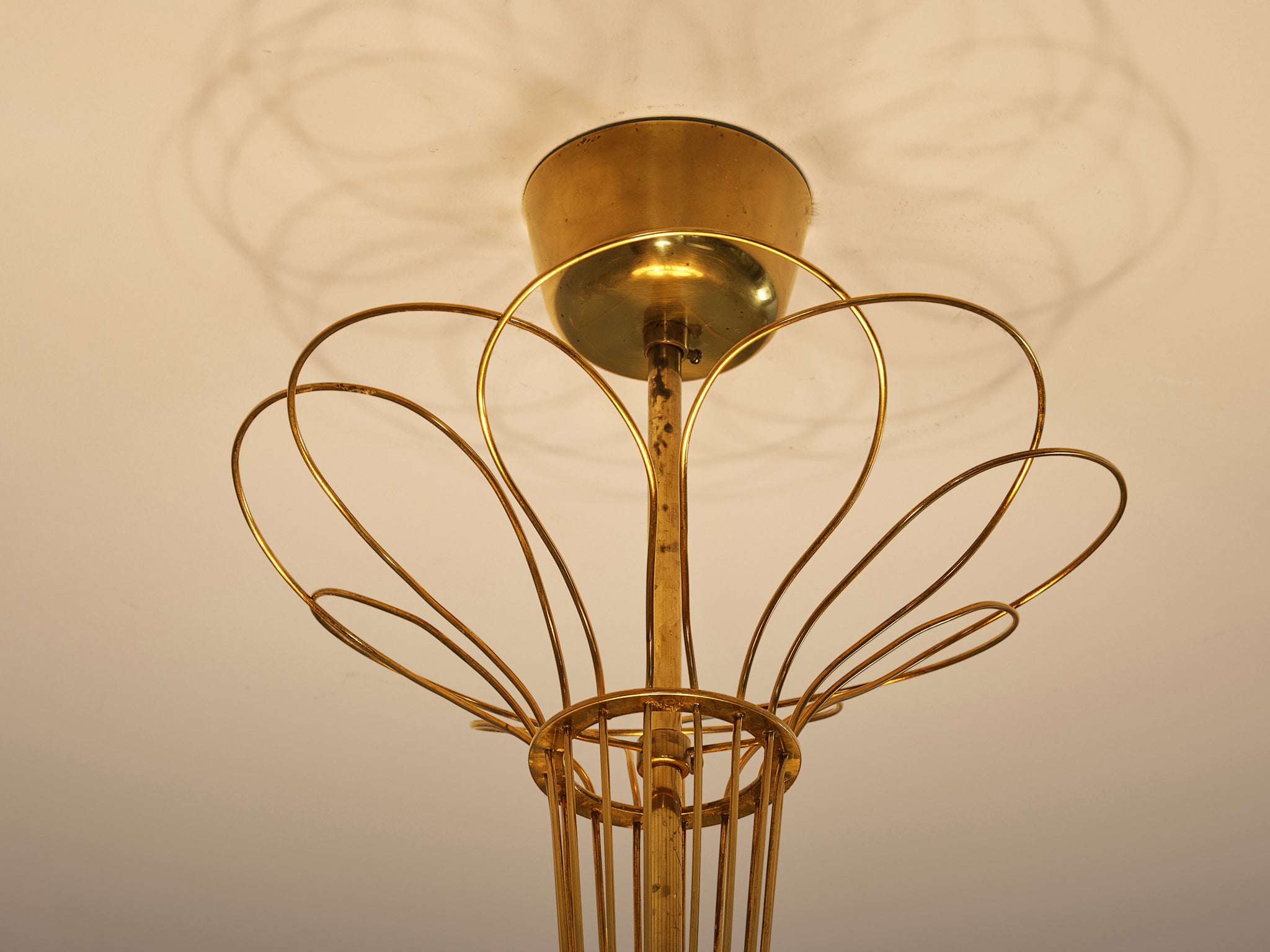 Paavo Tynell for Idman Chandelier in Brass