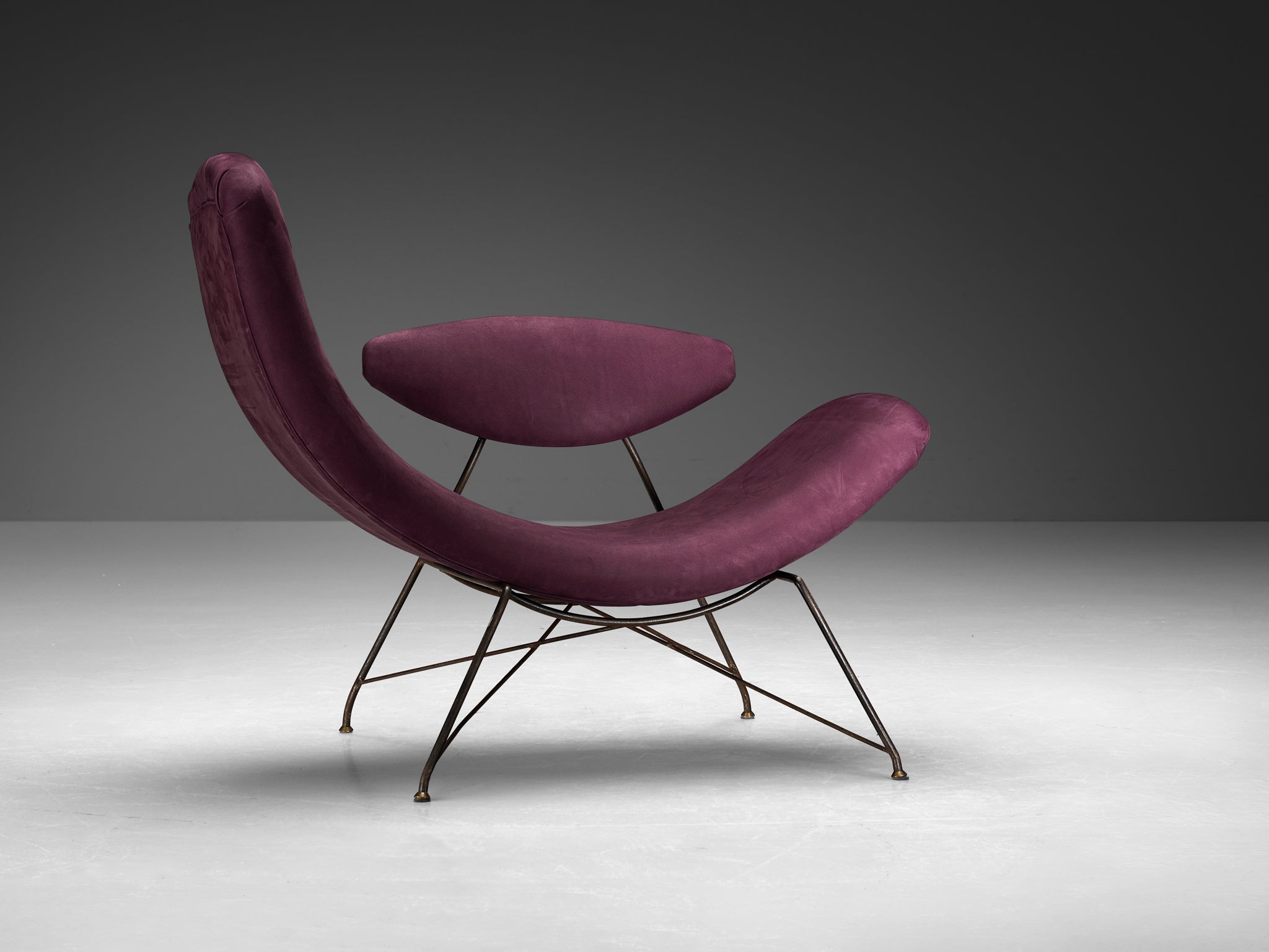 Martin Eisler & Carlo Hauner Early Edition 'Reversible' Chair in Leather