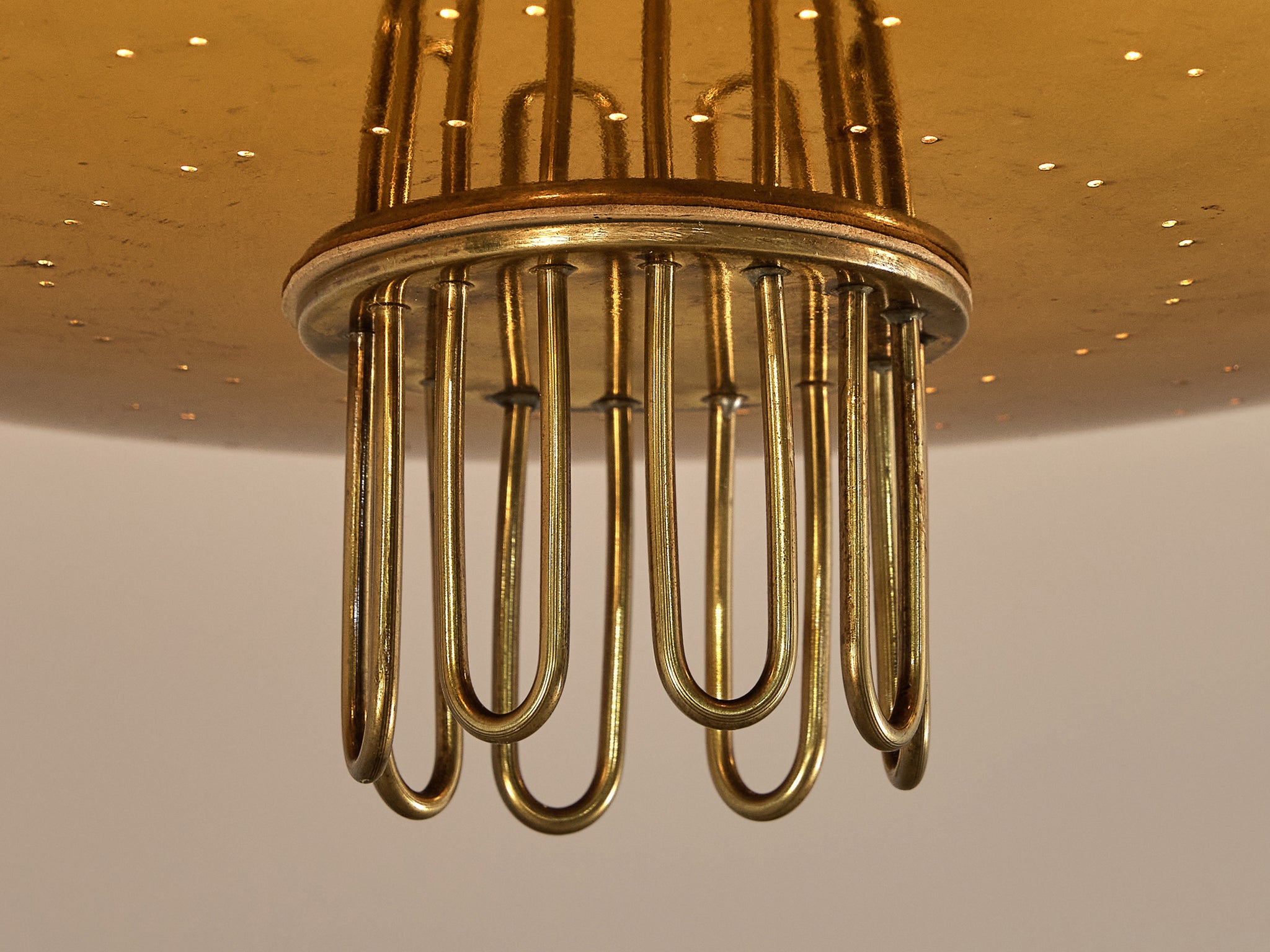 Paavo Tynell for Idman Chandelier in Brass