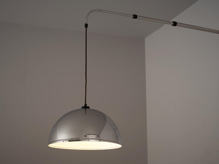 Wall-Mounted Adjustable Pendant Lamp in Metal