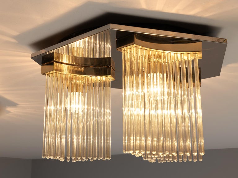 Gaetano Sciolari Ceiling Lights in Metal and Glass