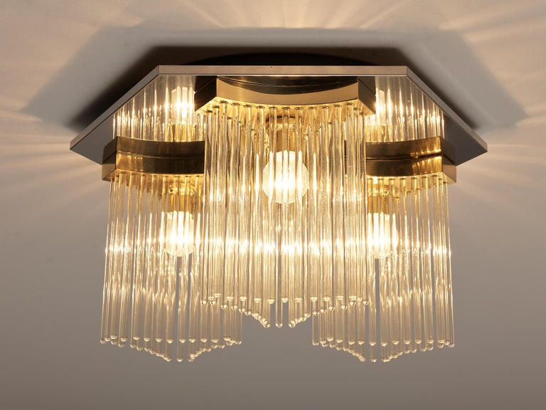 Gaetano Sciolari Ceiling Lights in Metal and Glass