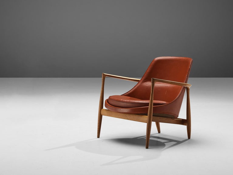 Ib Kofod-Larsen 'Elizabeth' Lounge Chair in Original Leather