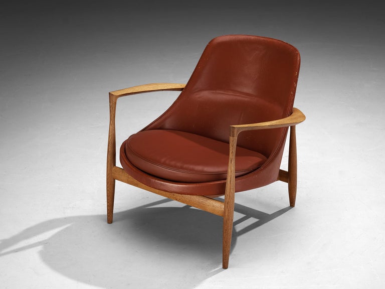 Ib Kofod-Larsen 'Elizabeth' Chairs in Original Leather