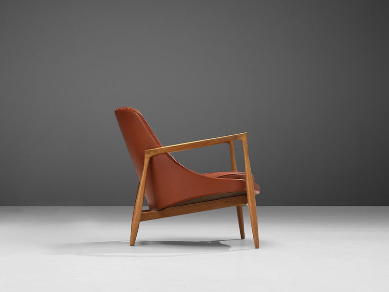 Ib Kofod-Larsen 'Elizabeth' Lounge Chair in Original Leather