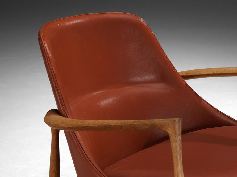 Ib Kofod-Larsen 'Elizabeth' Chairs in Original Leather