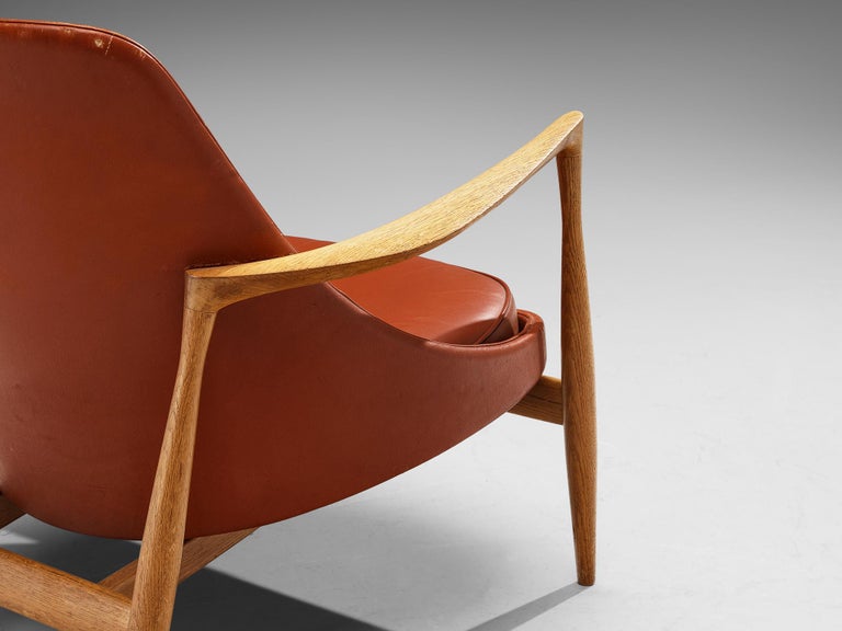 Ib Kofod-Larsen 'Elizabeth' Lounge Chair in Original Leather