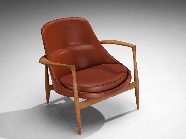 Ib Kofod-Larsen 'Elizabeth' Chairs in Original Leather