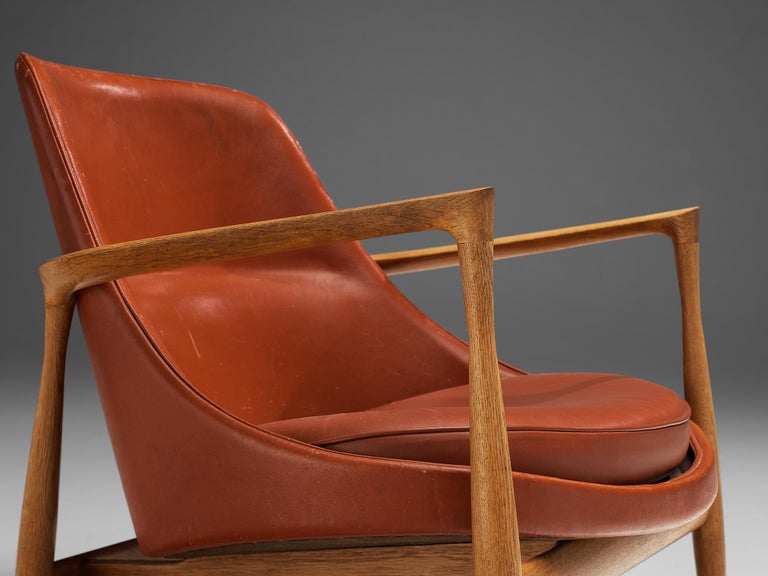 Ib Kofod-Larsen 'Elizabeth' Lounge Chair in Original Leather