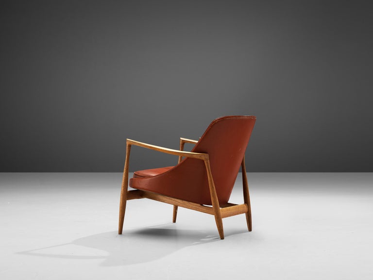 Ib Kofod-Larsen 'Elizabeth' Lounge Chair in Original Leather