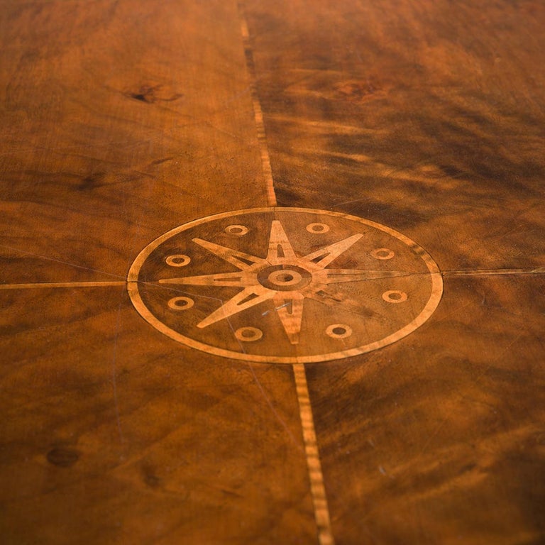 Elegant Conference Table in Walnut with Inlay 23ft