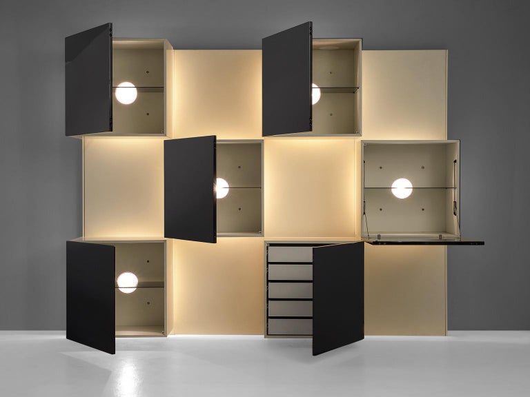 Roberto Monsani for Acerbis Illuminated Wall Unit