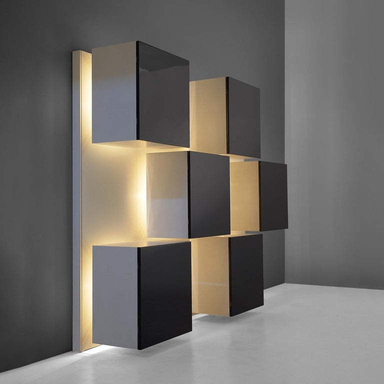 Roberto Monsani for Acerbis Illuminated Wall Unit