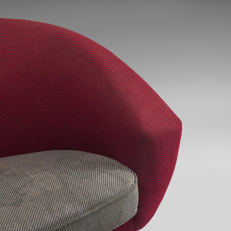 Folke Jansson 'Tellus' Sofa in Red Grey Upholstery