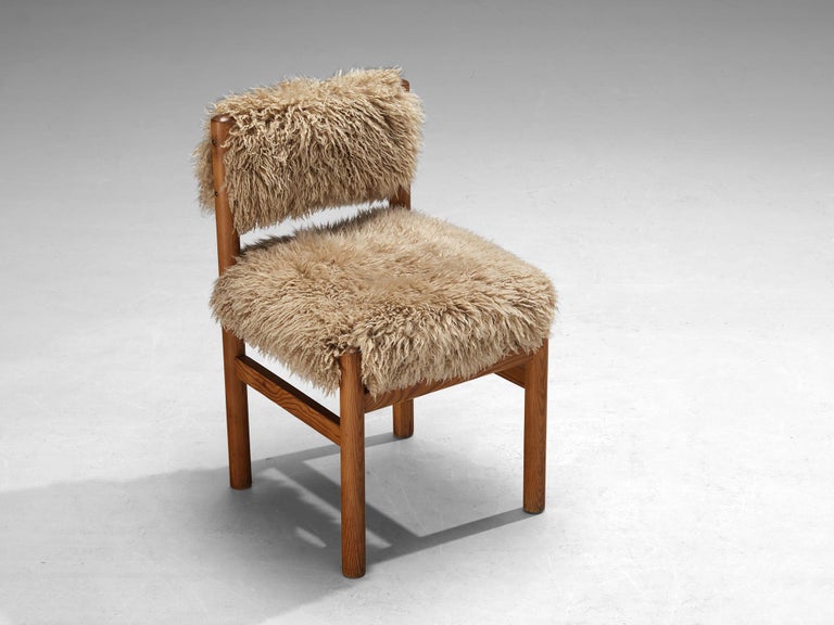 Dining Chair in Pine and Sheepskin