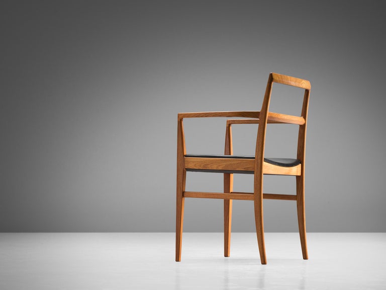 Arne Vodder for Sibast Møbler Armchair in Teak and Leather