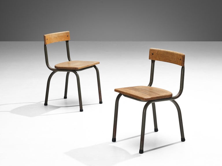 Willy Van Der Meeren for Tubax Chairs in Oak