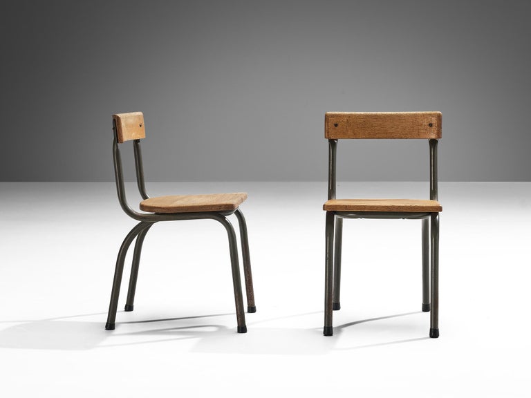 Willy Van Der Meeren for Tubax Chairs in Oak