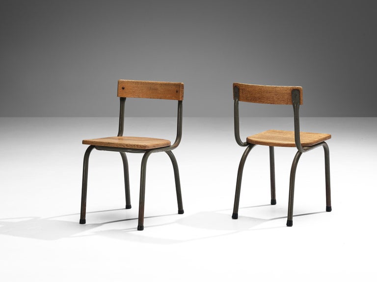 Willy Van Der Meeren for Tubax Chairs in Oak