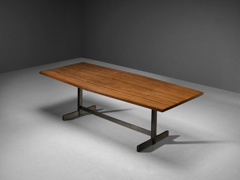 Jules Wabbes 'Tonneau' Dining Table in Solid Wenge