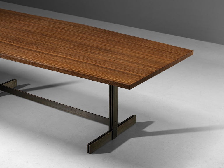 Jules Wabbes 'Tonneau' Dining Table in Solid Wenge