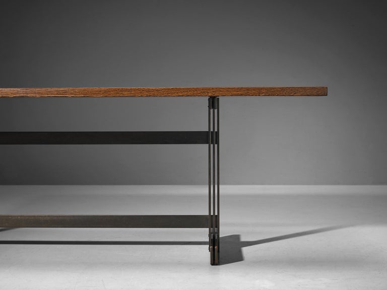 Jules Wabbes 'Tonneau' Dining Table in Solid Wenge