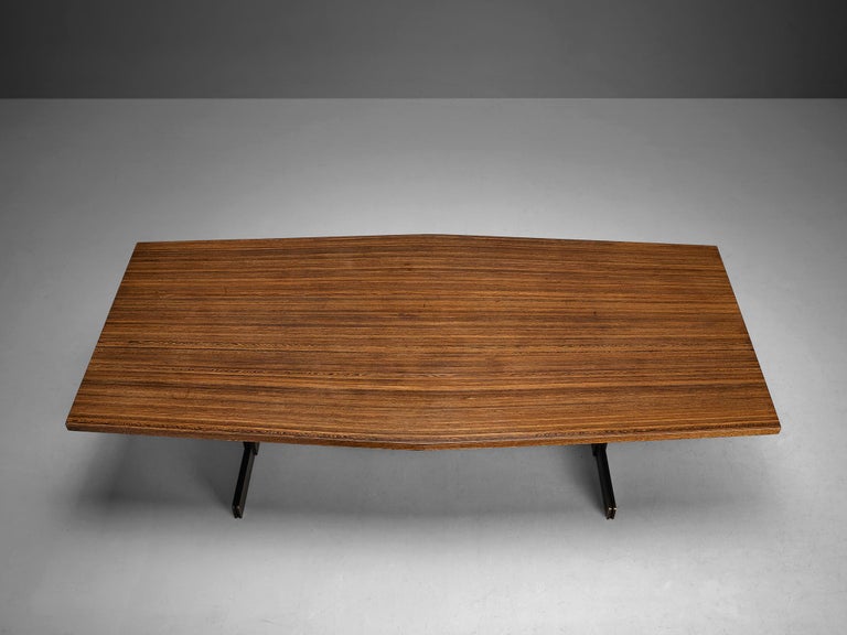 Jules Wabbes 'Tonneau' Dining Table in Solid Wenge