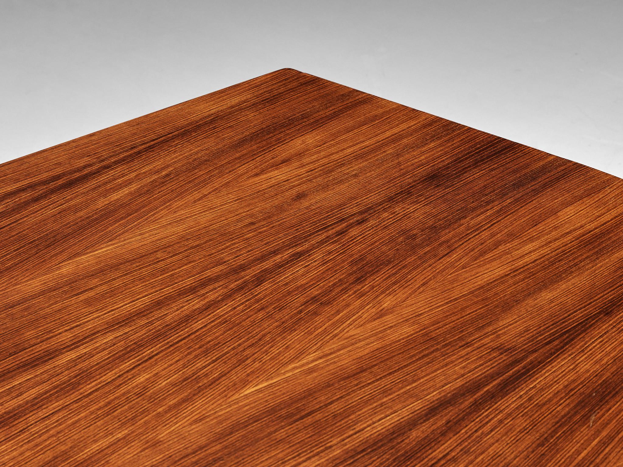 Osvaldo Borsani for Tecno Conference or Dining Table in Walnut and Steel