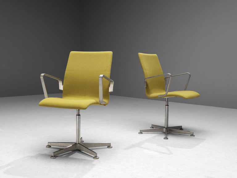 Pair of Arne Jacobsen for Fritz Hansen Set 'Oxford' Chairs