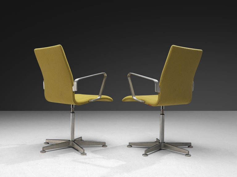 Arne Jacobsen for Fritz Hansen Set of Six 'Oxford' Chairs