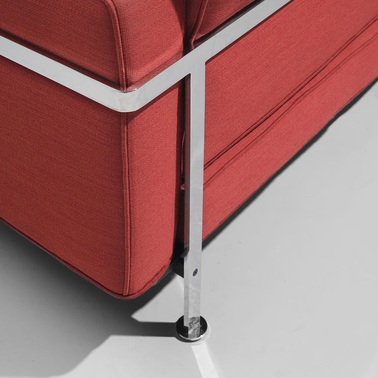 Robert Haussmann for De Sede Sofas in Red Upholstery