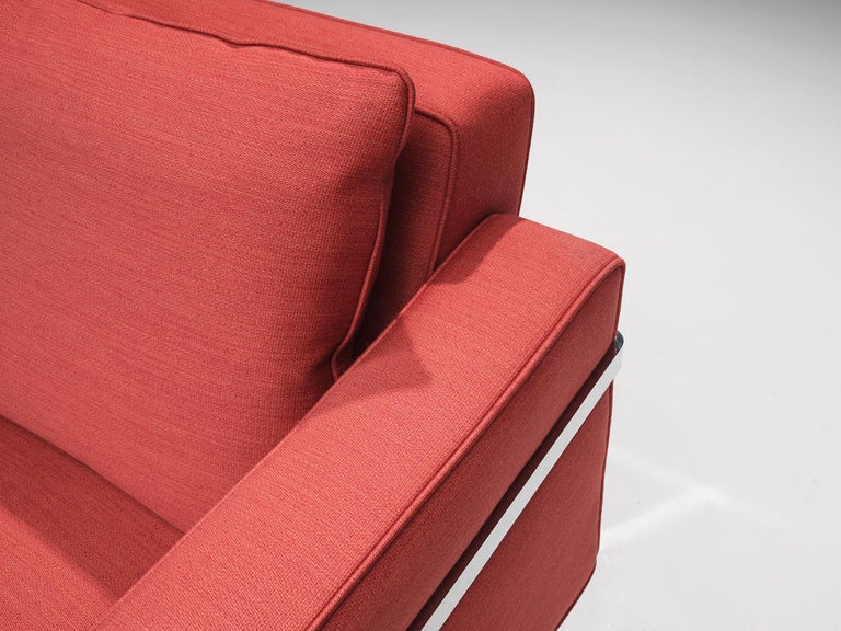 Robert Haussmann for De Sede Sofas in Red Upholstery