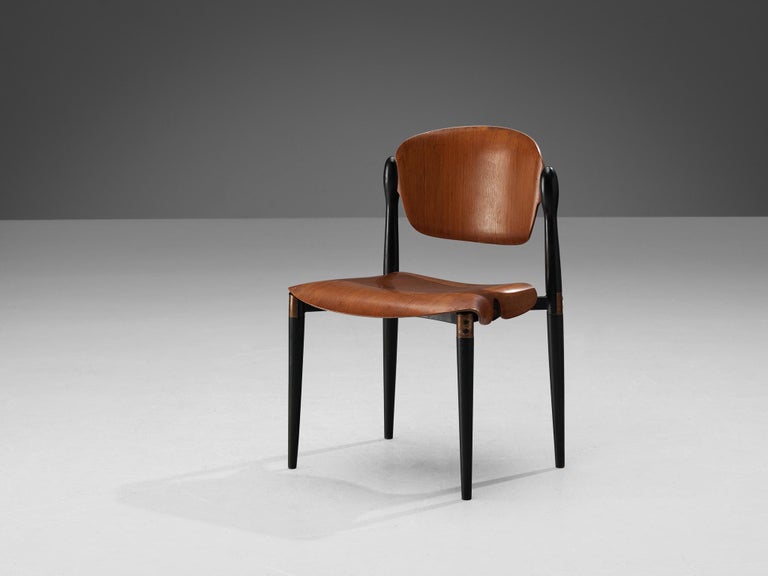 Eugenio Gerli for Tecno Dining Chair in Teak