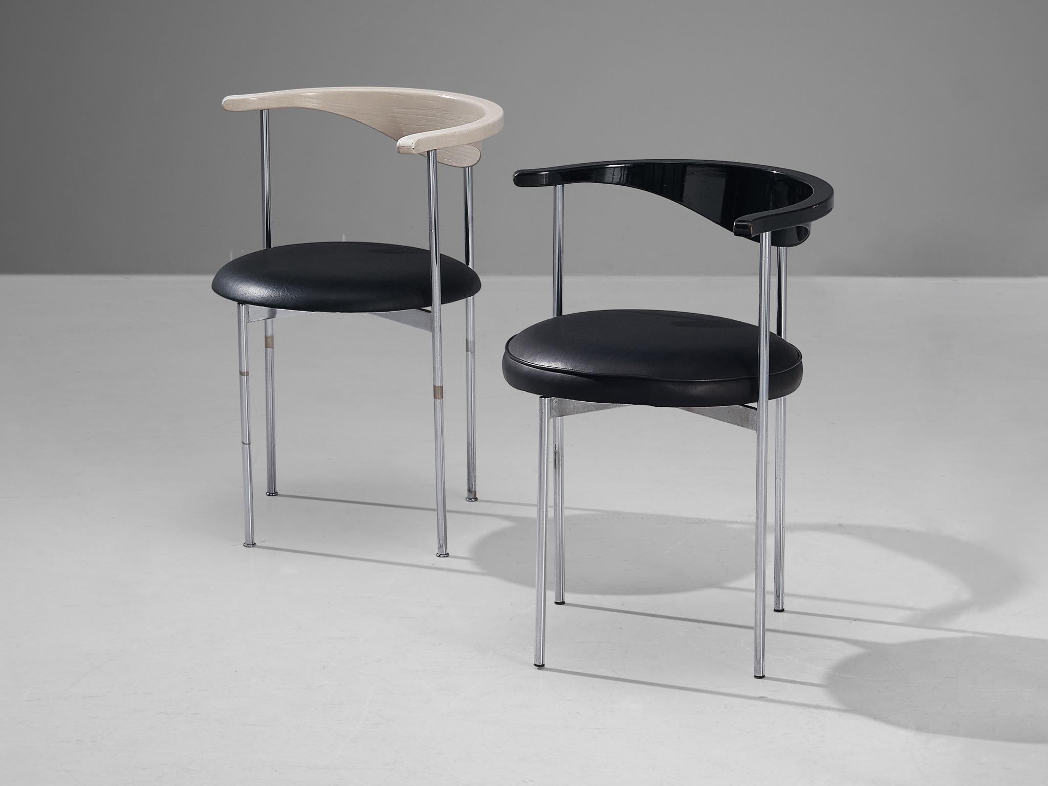 Frederik Sieck for Fritz Hansen Pair of Chairs