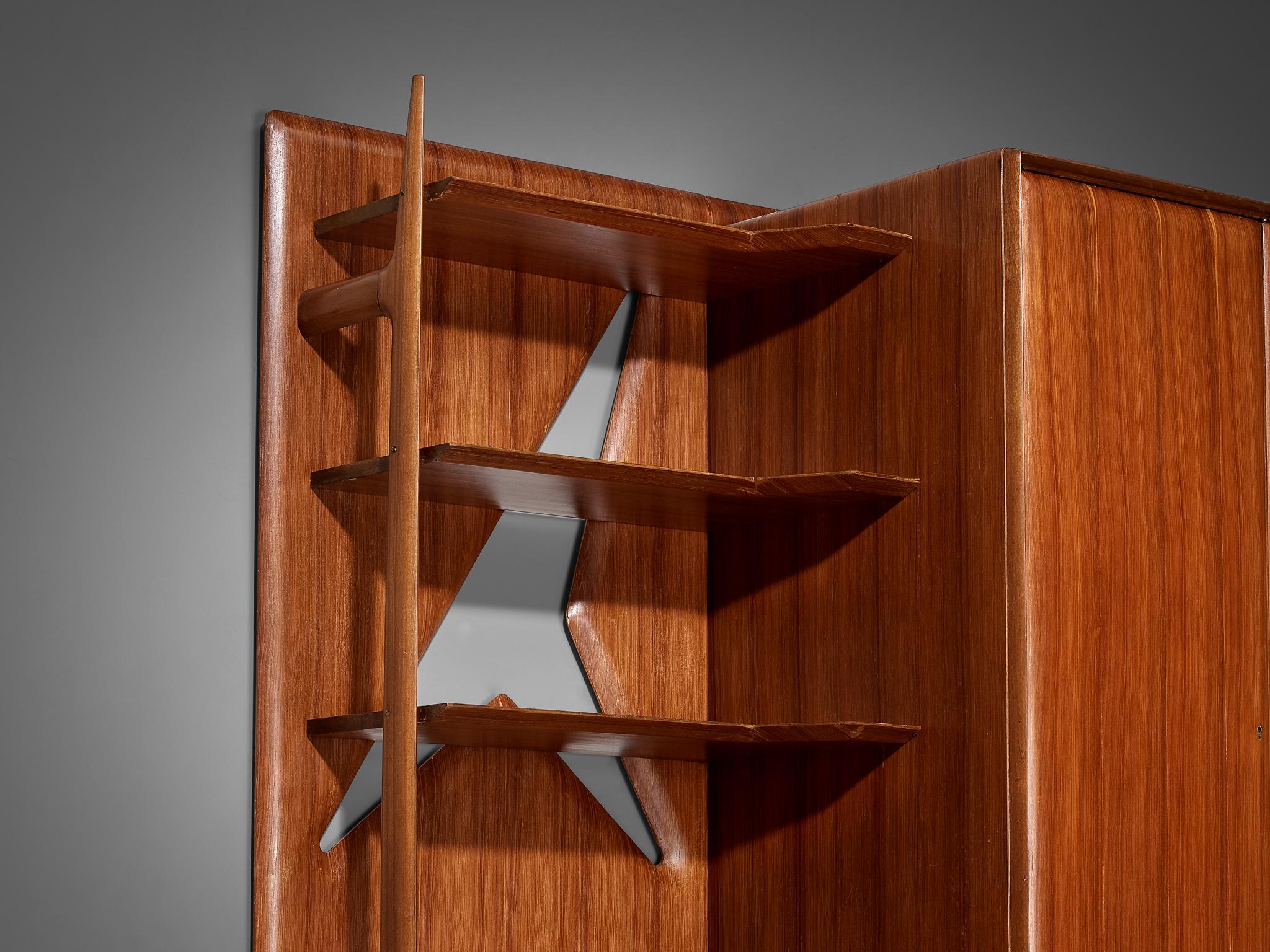 Large Versatile Italian Wall Unit in Teak