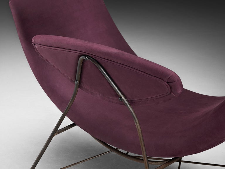 Martin Eisler & Carlo Hauner Early Edition 'Reversible' Chairs in Leather