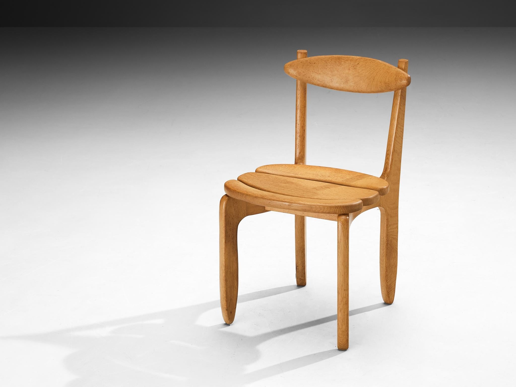 Guillerme & Chambron 'Thierry' Dining Chair in Oak