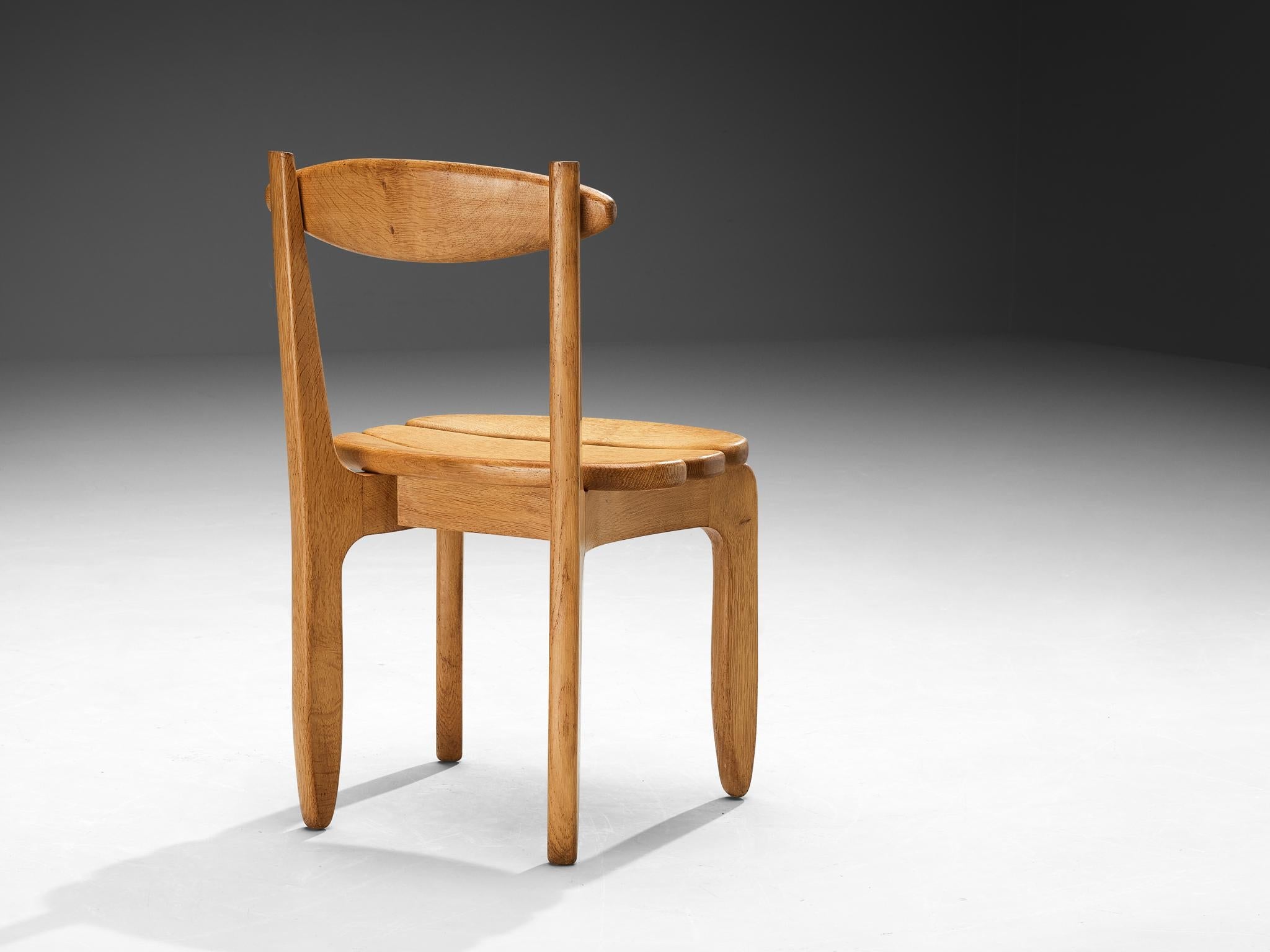 Guillerme & Chambron 'Thierry' Dining Chair in Oak