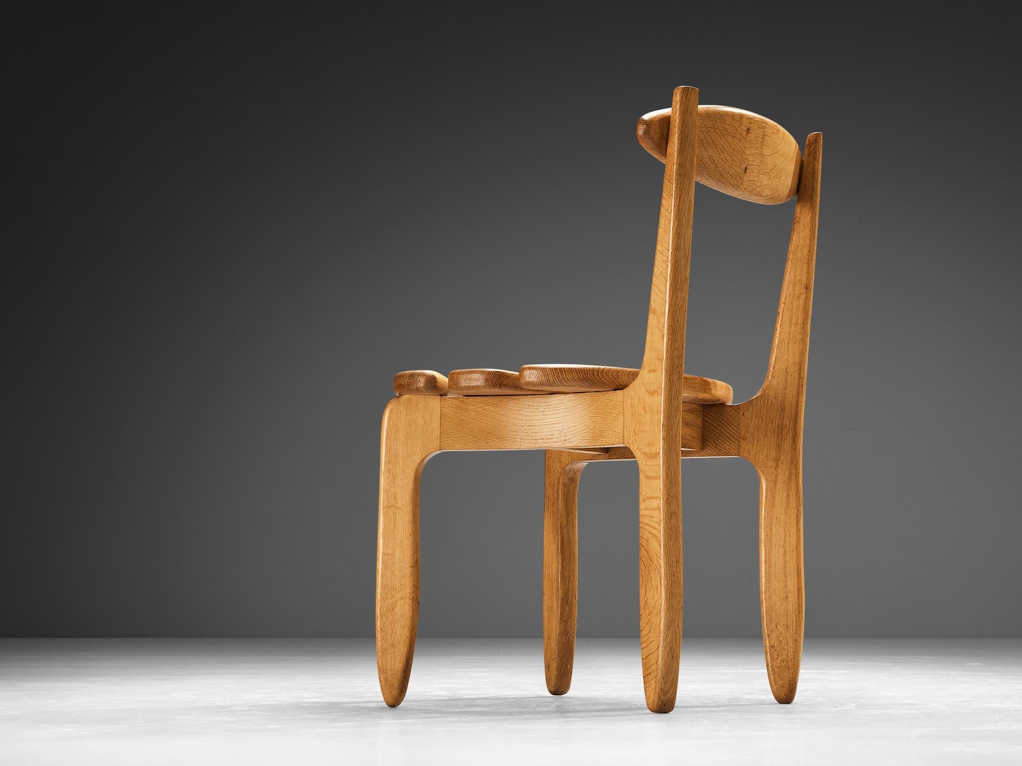 Guillerme & Chambron 'Thierry' Dining Chair in Oak