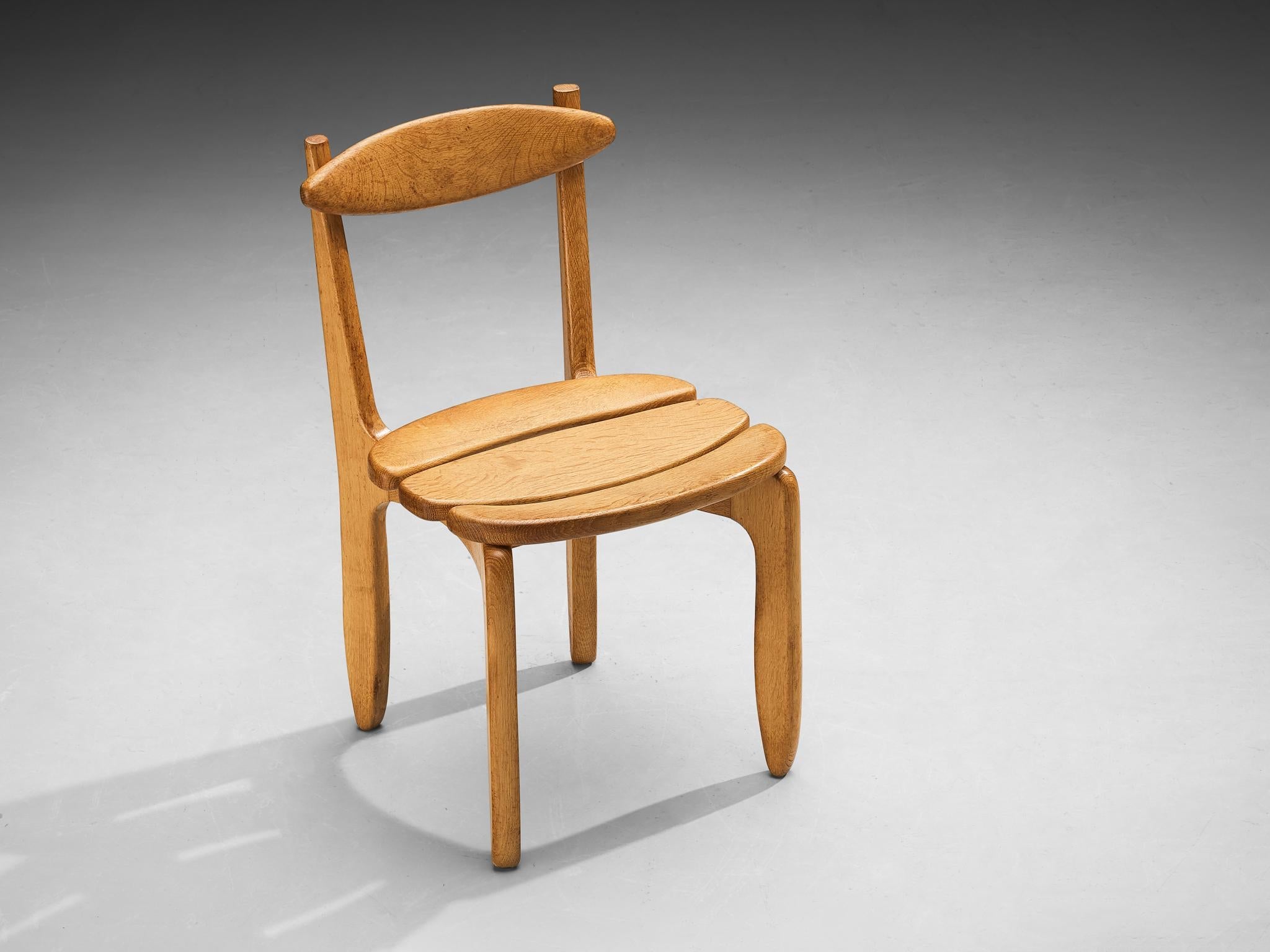 Guillerme & Chambron 'Thierry' Dining Chair in Oak