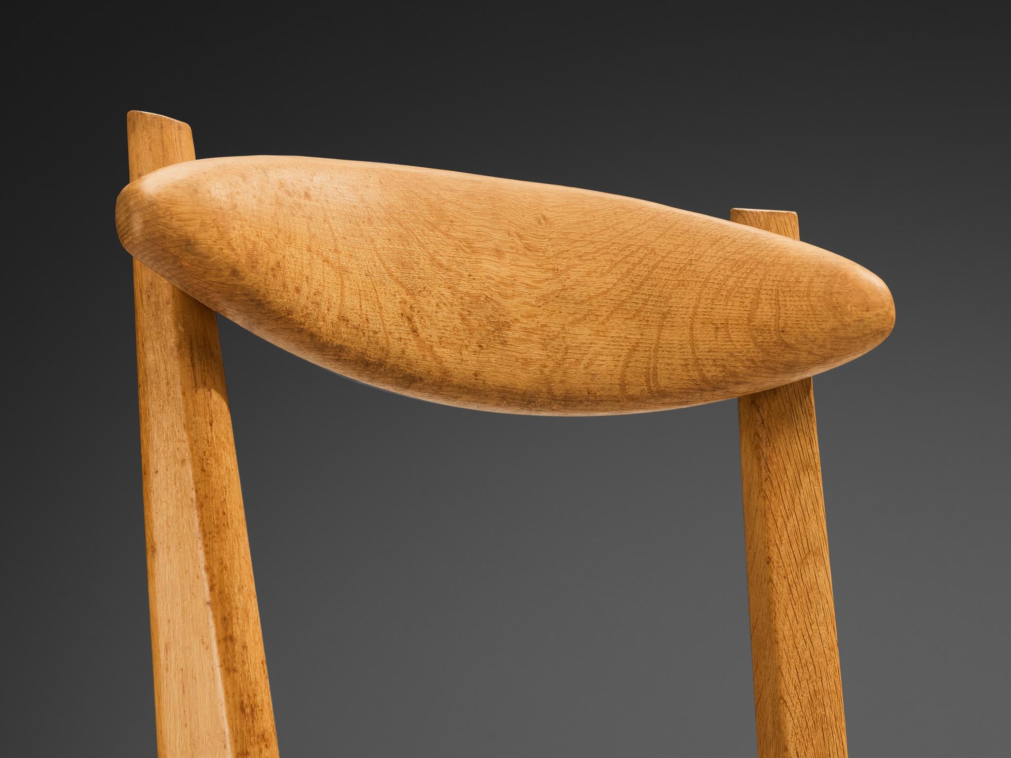 Guillerme & Chambron 'Thierry' Dining Chair in Oak