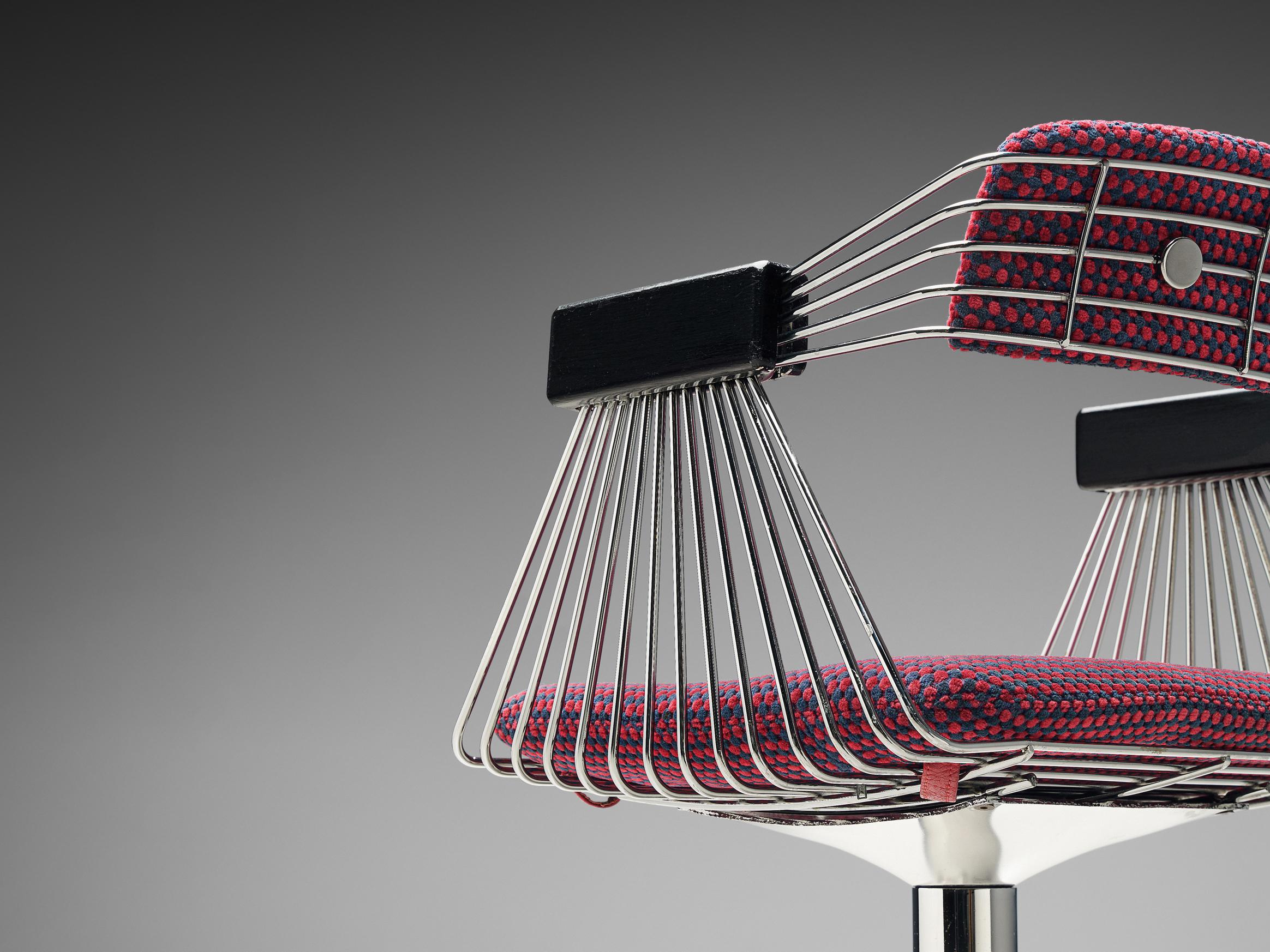 Rudi Verelst Set of Four 'Delta' Chairs in Chrome