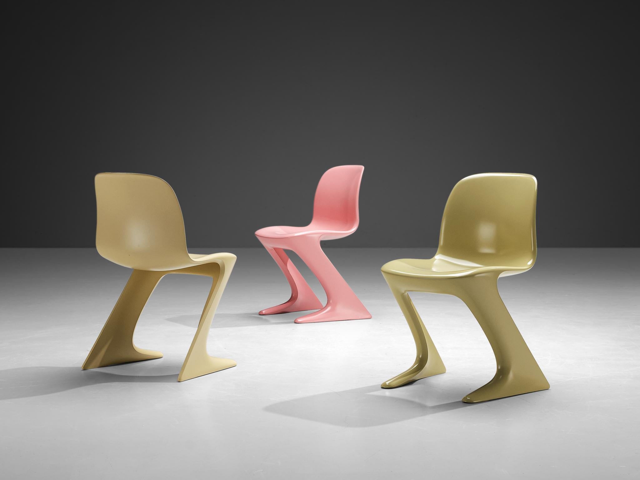 Ernst Moeckl Set of Eight Colorful 'Kangaroo' Chairs