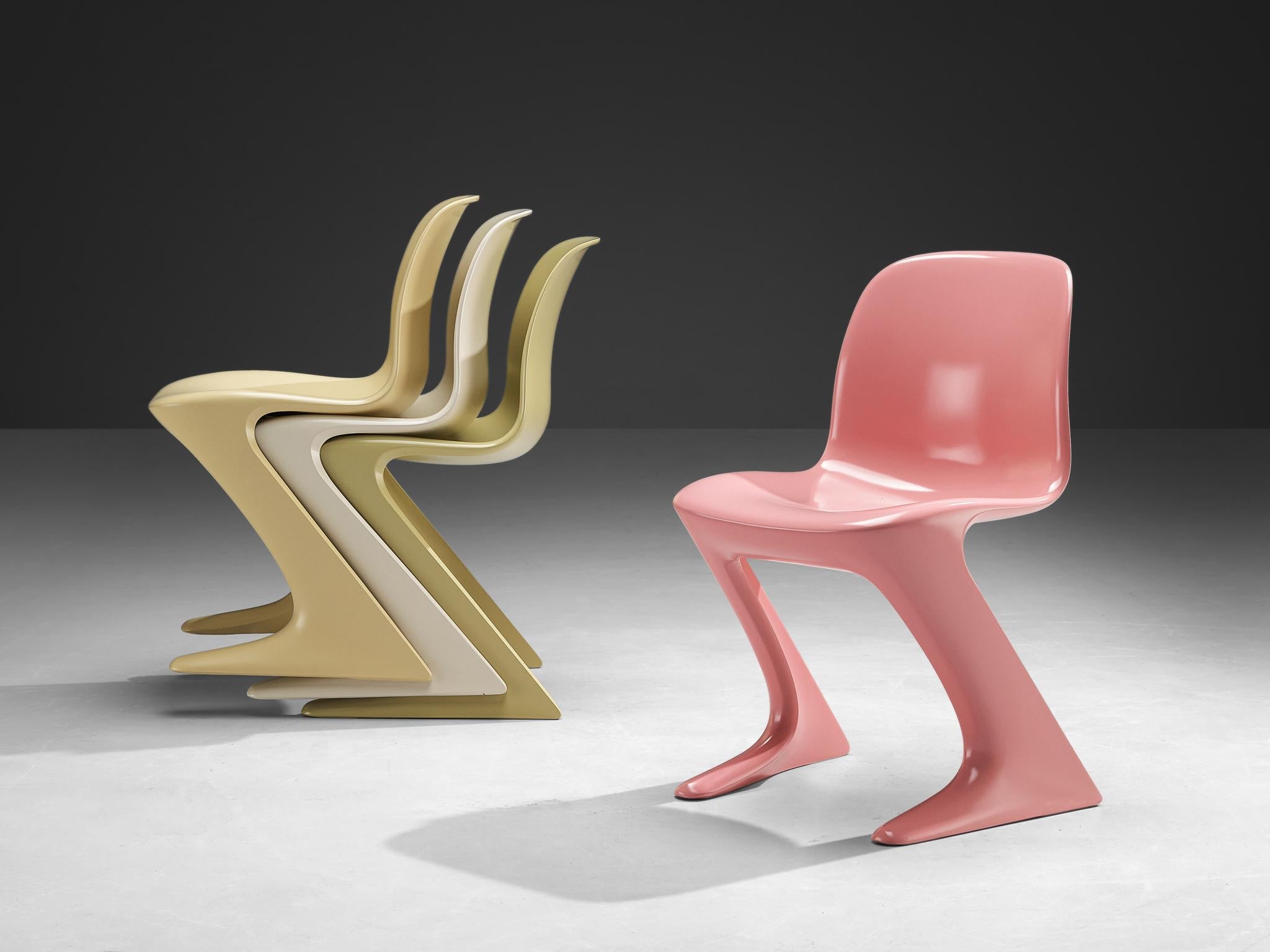 Ernst Moeckl Set of Eight Colorful 'Kangaroo' Chairs