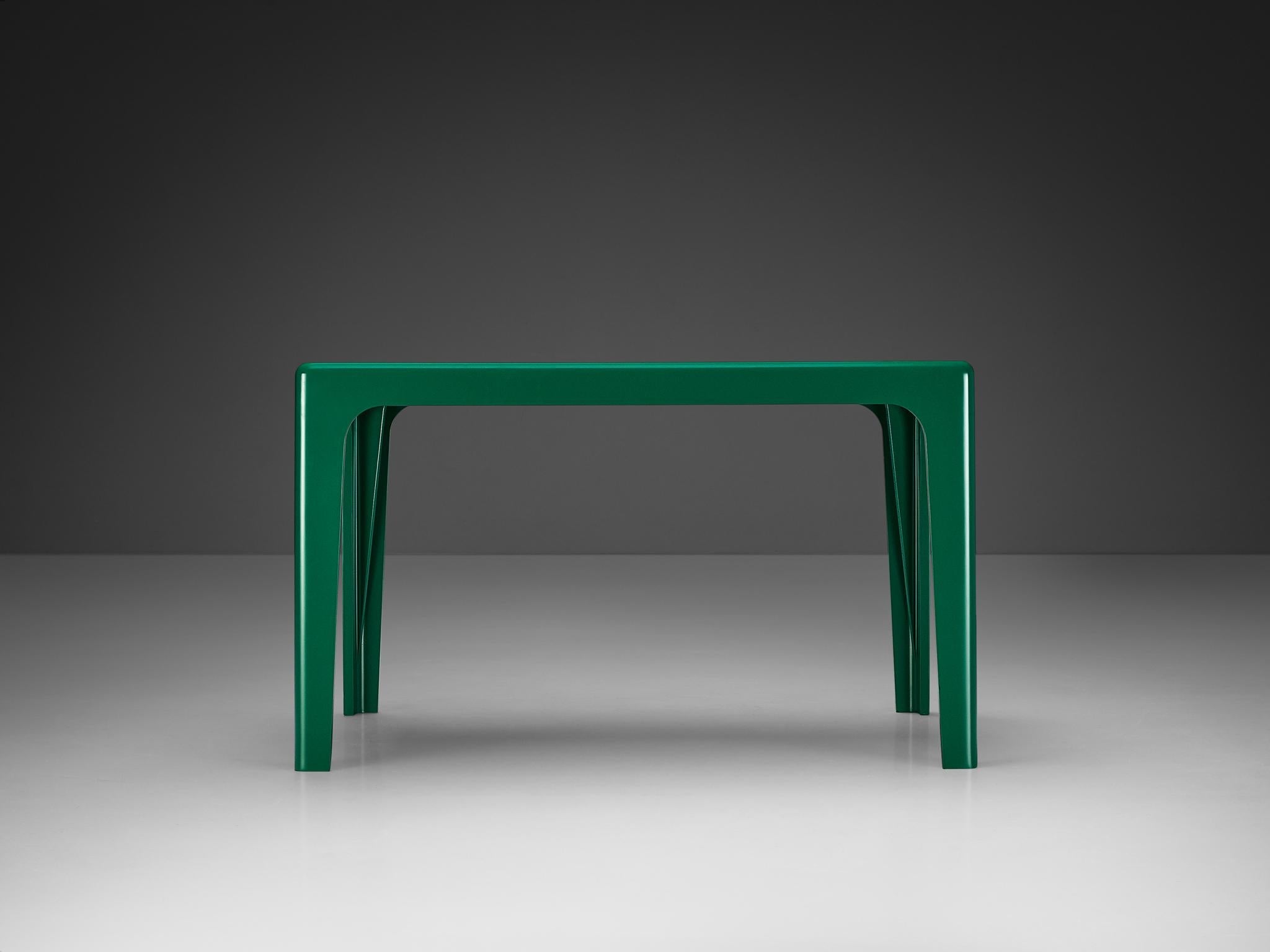 Horn Collection Post-Modern Dining Table Green Polyurethane Plastic 1970s